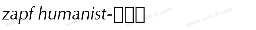 zapf humanist字体转换 zapf humanist字体转换